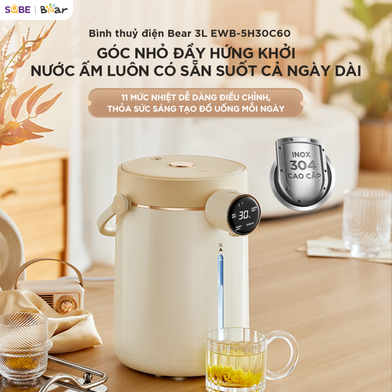 Bình thuỷ điện Bear 3L EWB-5H30C60